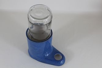 Pumpless EBI-Fountain with 2 holes and clear glass bottle reservoir